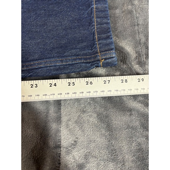 Abercrombie & Fitch Curve Love High Rise Wide Leg Jeans Dark Wash 25 Short - Picture 7 of 9